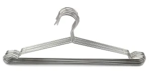 Zicome Set of 10 - Overstretches Stainless Steel Chrome Clothes Coat Shirt Hangers Metal Wire Hangers Heavy Duty Hanging Hanger Organizer