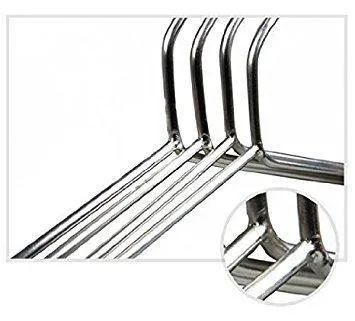 Zicome Set of 10 - Overstretches Stainless Steel Chrome Clothes Coat Shirt Hangers Metal Wire Hangers Heavy Duty Hanging Hanger Organizer