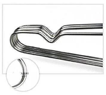 Zicome Set of 10 - Overstretches Stainless Steel Chrome Clothes Coat Shirt Hangers Metal Wire Hangers Heavy Duty Hanging Hanger Organizer