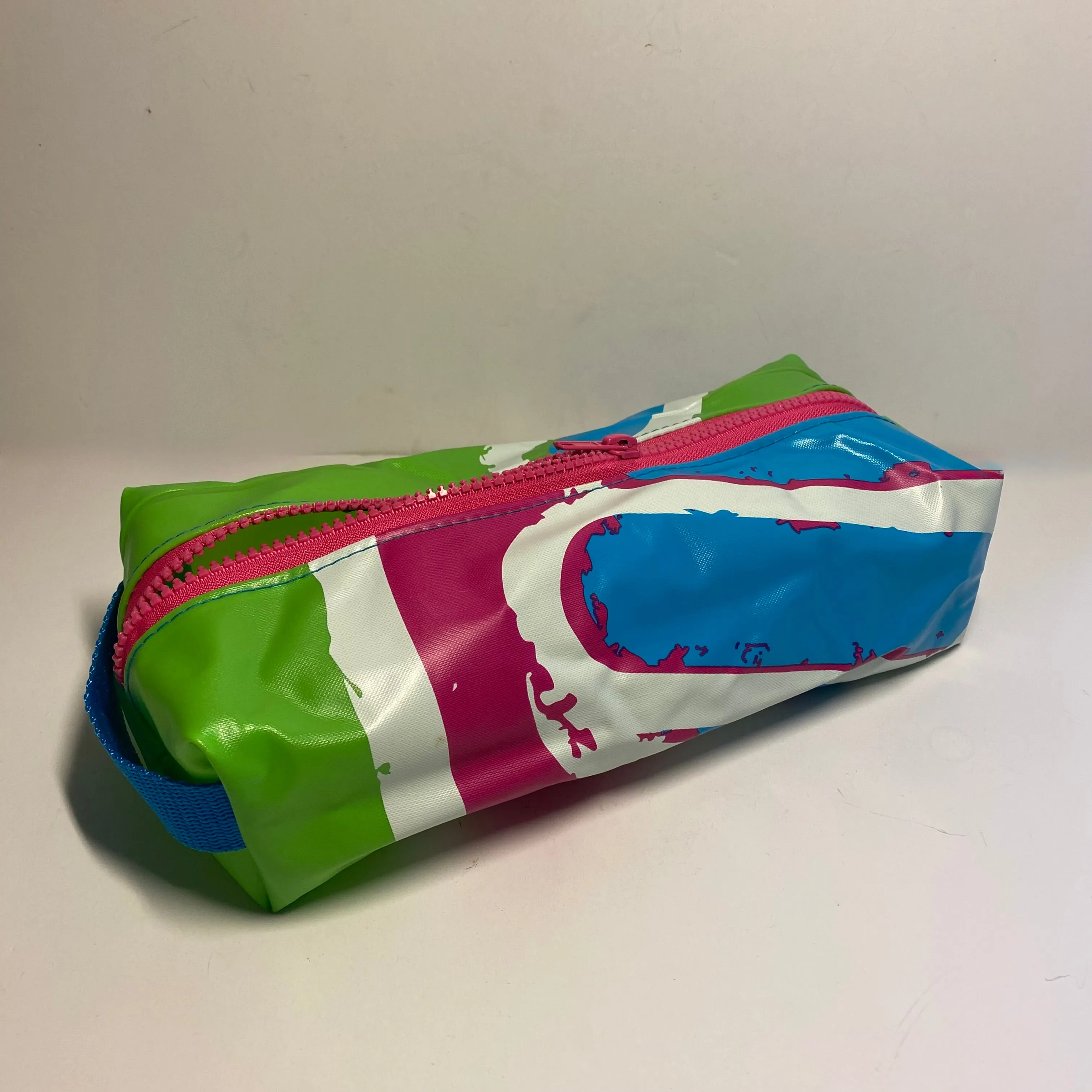 Zipper Box Pouch or Wash bag - recycled inflatables