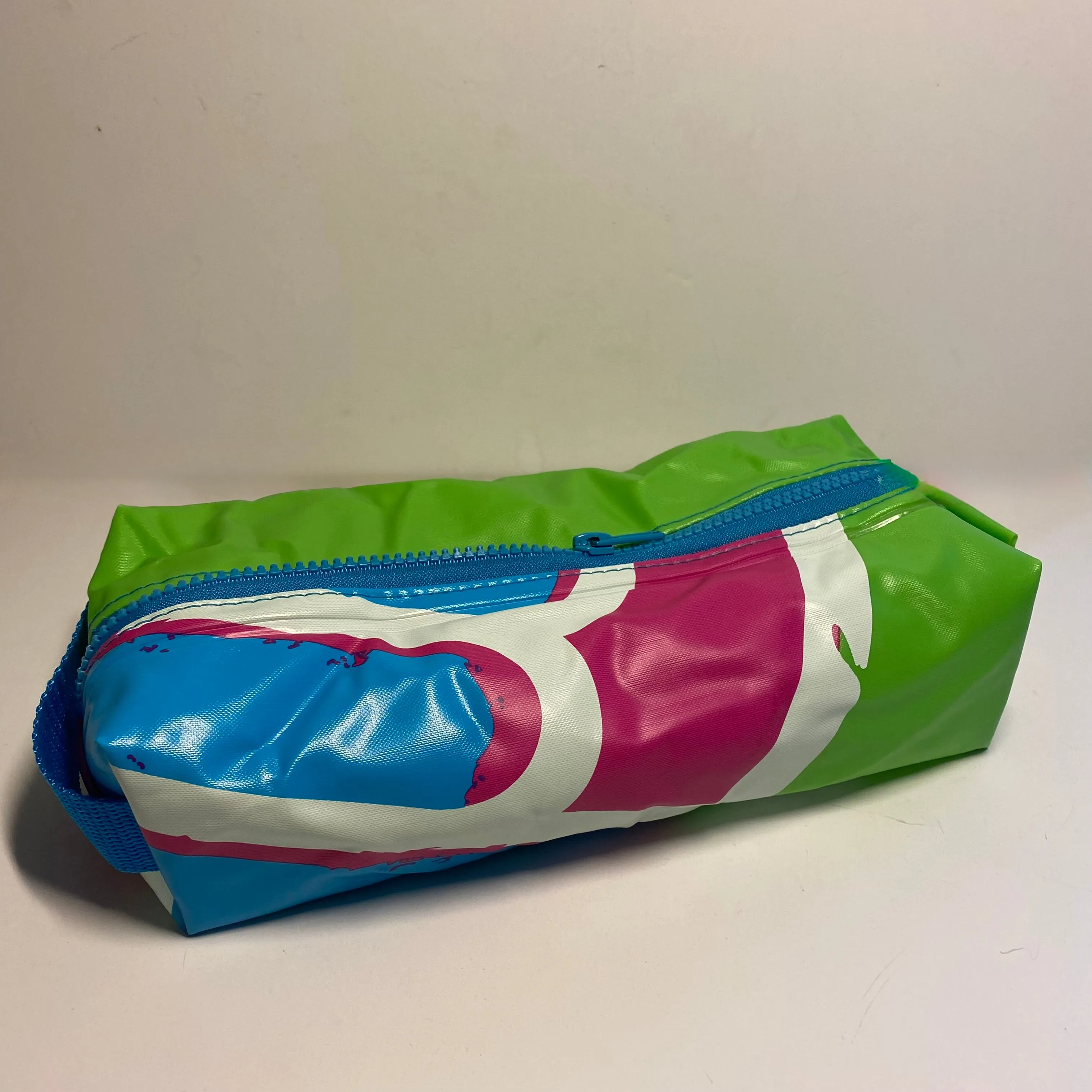 Zipper Box Pouch or Wash bag - recycled inflatables