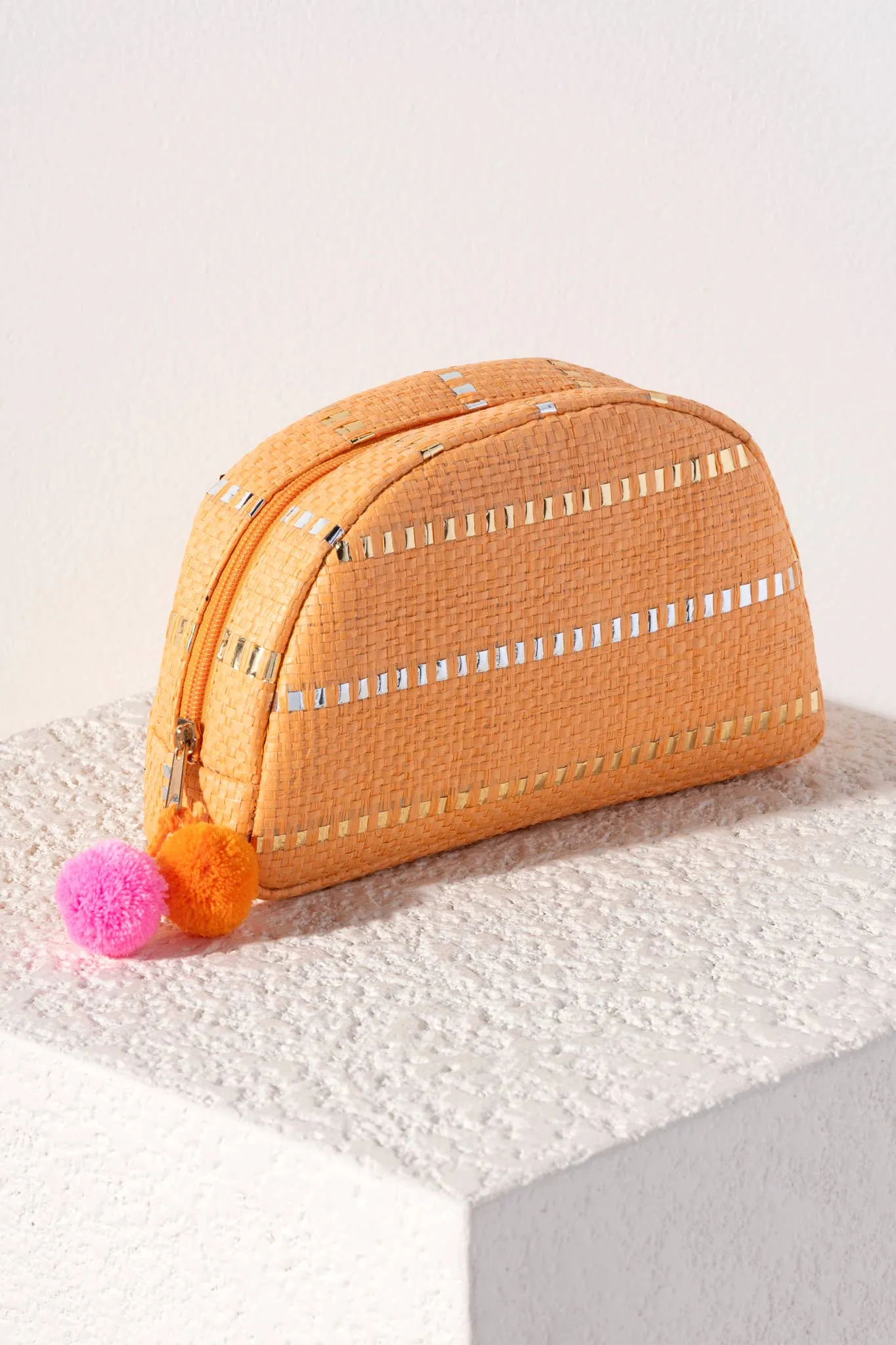 ZOE ZIP POUCH: Orange
